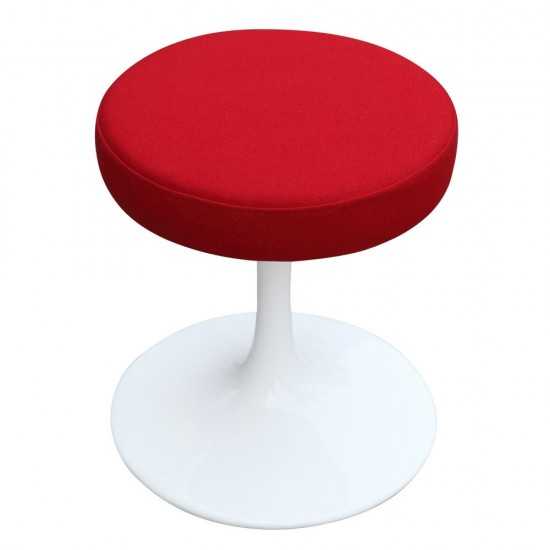 Fine Mod Imports Flower Stool Chair 16", Red