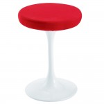 Fine Mod Imports Flower Stool Chair 25", Red