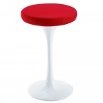 Fine Mod Imports Flower Stool Chair 25", Red