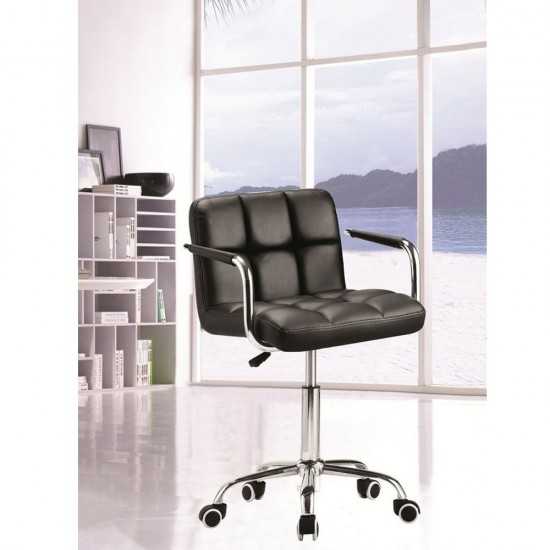 Fine Mod Imports Studio Office Chair, Black