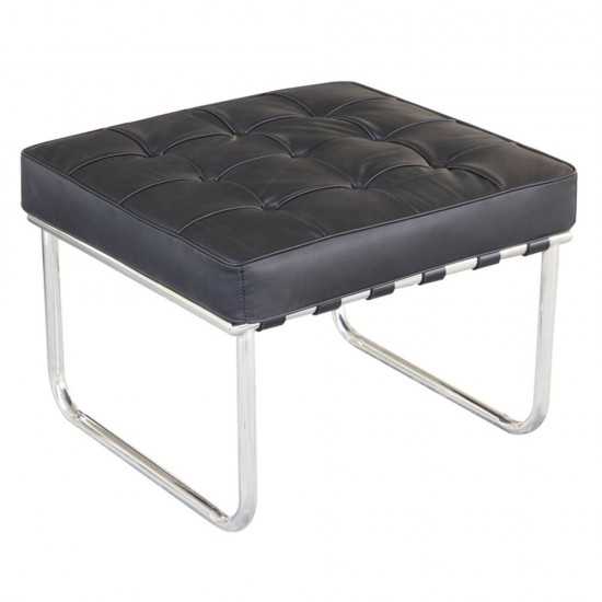 Fine Mod Imports Celona Ottoman, Black