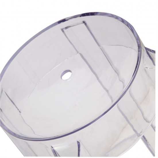 Fine Mod Imports Clear Counter Stool, Clear