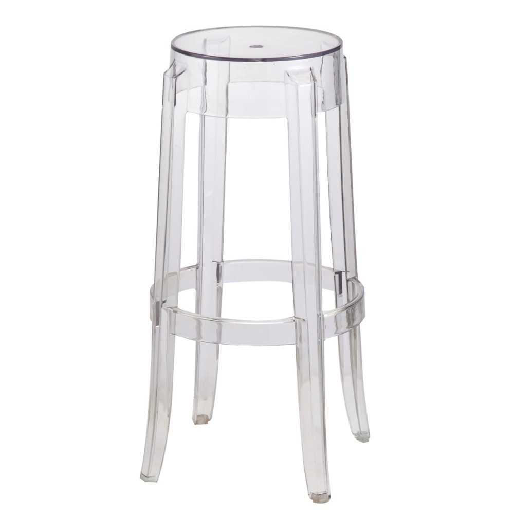 Fine Mod Imports Clear Bar Stool, Clear