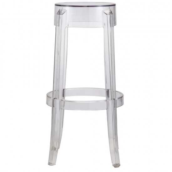 Fine Mod Imports Clear Bar Stool, Clear