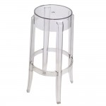 Fine Mod Imports Clear Bar Stool, Clear