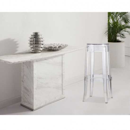 Fine Mod Imports Clear Bar Stool, Clear