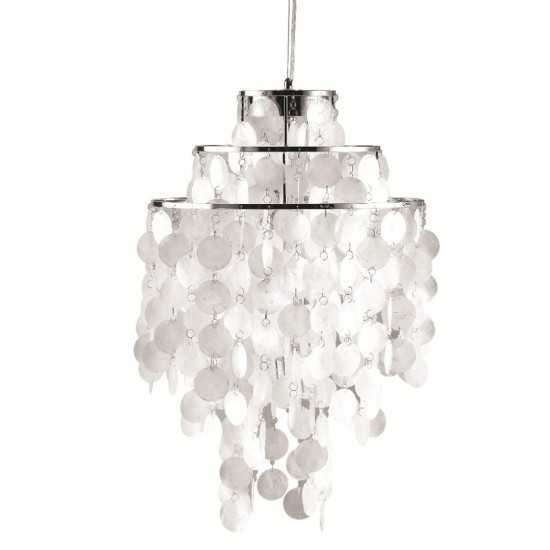 Fine Mod Imports Pearl Hanging Chandelier, Mother of Pearl