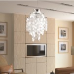 Fine Mod Imports Pearl Hanging Chandelier, Mother of Pearl