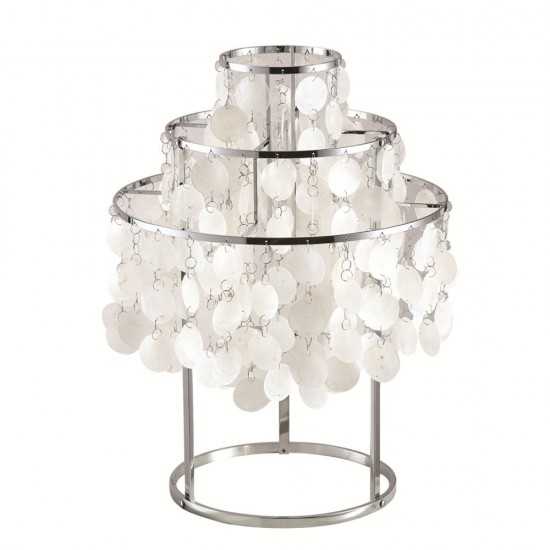 Fine Mod Imports Pearl Table Lamp, Mother of Pearl