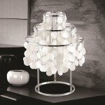 Fine Mod Imports Pearl Table Lamp, Mother of Pearl