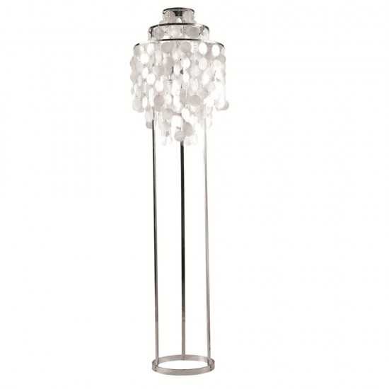 Fine Mod Imports Pearl Floor Lamp, Mother of Pearl