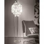 Fine Mod Imports Pearl Floor Lamp, Mother of Pearl