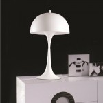 Fine Mod Imports Panton Table Lamp, White