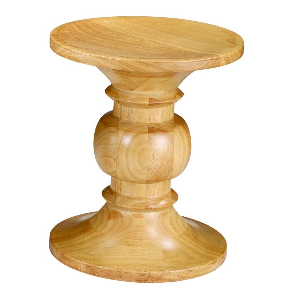 Fine Mod Imports Walnut Stool Style B, Natural