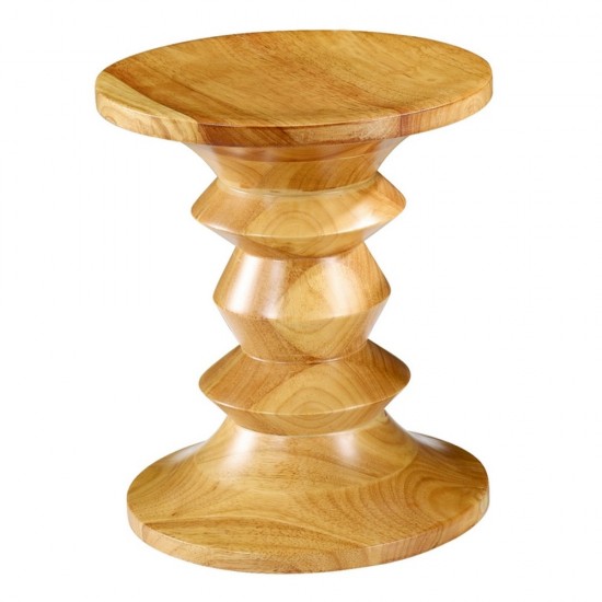 Fine Mod Imports Walnut Stool Style C, Natural