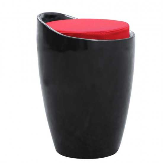 Fine Mod Imports Schnapps Stool, Black