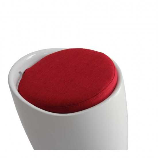 Fine Mod Imports Schnapps Stool, White