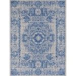 Rug Unique Loom Outdoor Traditional Blue Rectangular 8' 0 x 11' 4