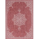 Rug Unique Loom Outdoor Traditional Rust Red Rectangular 7' 0 x 10' 0