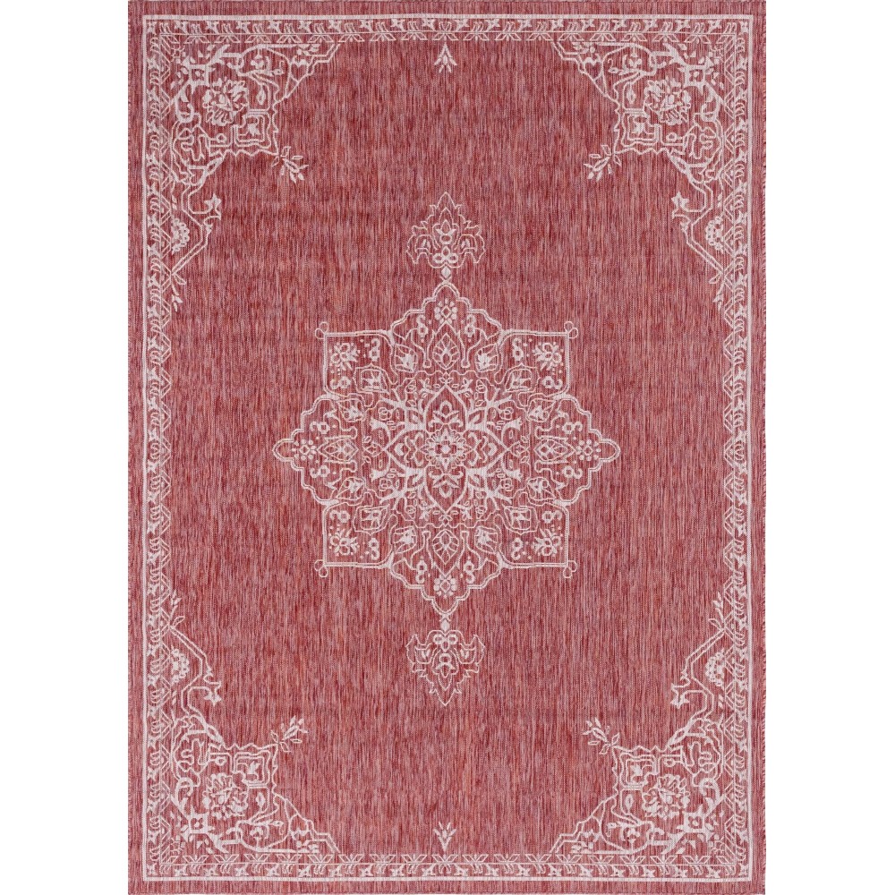 Rug Unique Loom Outdoor Traditional Rust Red Rectangular 7' 0 x 10' 0 Rug Unique Loom Outdoor Traditional Rust Red Rectangular 7' 0 x 10' 0