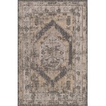 Rug Unique Loom Outdoor Traditional Charcoal Rectangular 6' 0 x 9' 0