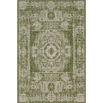 Rug Unique Loom Outdoor Traditional Green Rectangular 6' 0 x 9' 0