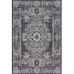 Rug Unique Loom Outdoor Traditional Dark Gray Rectangular 6' 0 x 9' 0