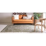 Rug Unique Loom Outdoor Traditional Green Rectangular 4' 0 x 6' 0