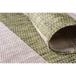 Rug Unique Loom Outdoor Striped Green Runner 2' 0 x 6' 0