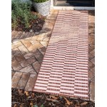 Rug Unique Loom Outdoor Striped Red Runner 2' 0 x 6' 0