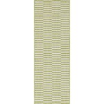 Rug Unique Loom Outdoor Striped Green Runner 2' 0 x 6' 0