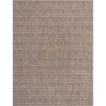 Rug Unique Loom Outdoor Striped Brown Rectangular 9' 0 x 12' 0