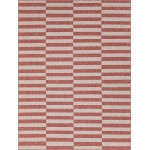 Rug Unique Loom Outdoor Striped Red Rectangular 9' 0 x 12' 0