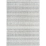 Rug Unique Loom Outdoor Striped Teal Rectangular 7' 10 x 11' 0