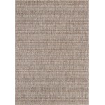 Rug Unique Loom Outdoor Striped Brown Rectangular 7' 0 x 10' 0