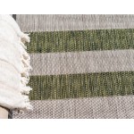 Rug Unique Loom Outdoor Striped Green Rectangular 7' 0 x 10' 0