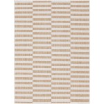 Rug Unique Loom Outdoor Striped Light Brown Rectangular 7' 0 x 10' 0