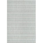 Rug Unique Loom Outdoor Striped Teal Rectangular 6' 0 x 9' 0
