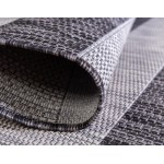 Rug Unique Loom Outdoor Striped Gray Rectangular 6' 0 x 9' 0