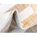 Rug Unique Loom Outdoor Striped Light Brown Rectangular 6' 0 x 9' 0