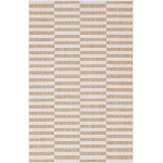 Rug Unique Loom Outdoor Striped Light Brown Rectangular 5' 0 x 8' 0