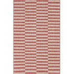 Rug Unique Loom Outdoor Striped Red Rectangular 5' 0 x 8' 0