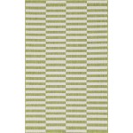 Rug Unique Loom Outdoor Striped Green Rectangular 5' 0 x 8' 0