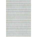 Rug Unique Loom Outdoor Striped Teal Rectangular 4' 0 x 6' 0