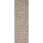 Rug Unique Loom Outdoor Solid Beige Runner 2' 0 x 6' 0