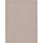 Rug Unique Loom Outdoor Solid Beige Rectangular 9' 0 x 12' 0