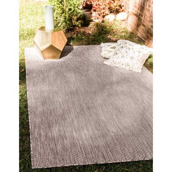 Rug Unique Loom Outdoor Solid Beige Rectangular 9' 0 x 12' 0