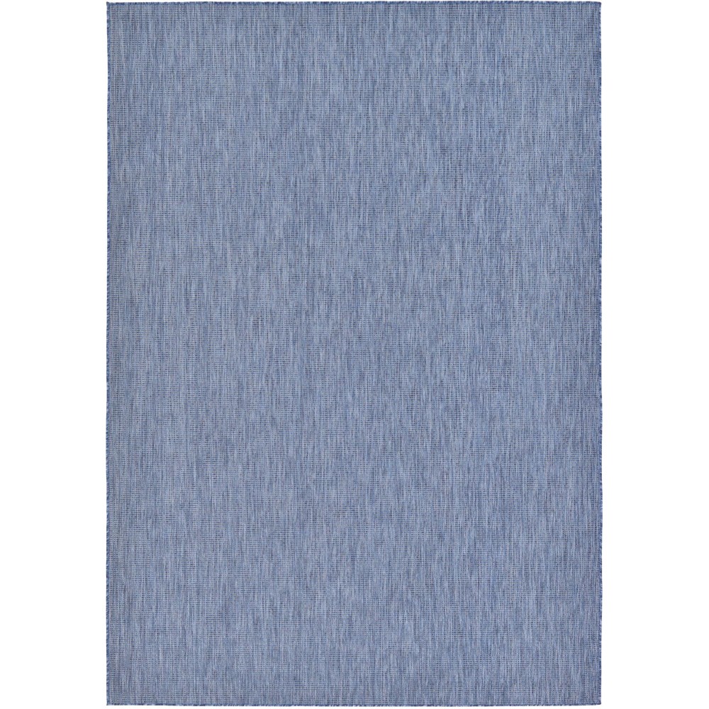 Rug Unique Loom Outdoor Solid Navy Blue Rectangular 8' 0 x 11' 4 Rug Unique Loom Outdoor Solid Navy Blue Rectangular 8' 0 x 11' 4