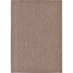 Rug Unique Loom Outdoor Solid Light Brown Rectangular 8' 0 x 11' 4