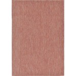 Rug Unique Loom Outdoor Solid Rust Red Rectangular 7' 0 x 10' 0